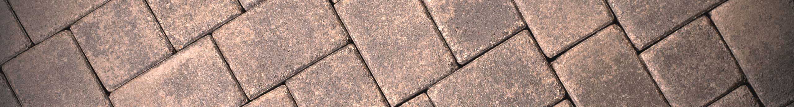 tan brick paver close up